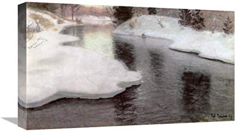 22 in. Thawing Ice - The Lysaker River Art Print