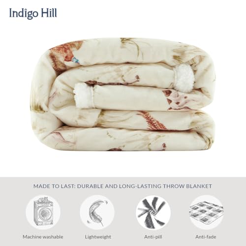 Image of Paseo Road Indigo Hill by HiEnd Accents Hunt Life 54x68 Throw Blanket
