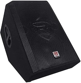 Rockville 1000 Watt 2-Way Powered Active Stage Floor Monitor Speaker, black, 12 inch