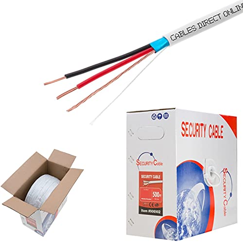 Cables Direct Online Bulk 22/2 Shieleded (FTP) Solid Conductor Cable 500ft Fire/Security Burglar Station Wire Security (Shielded (FTP), 22/2, Solid, 500ft) by Cables Direct Online - Image 2