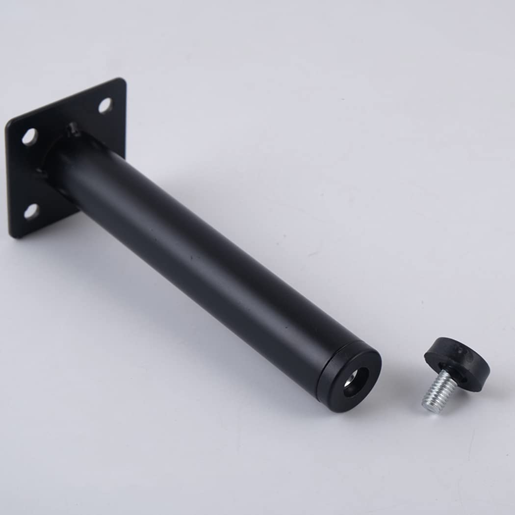 Żelazne nogi meblowe, regulowane, nowoczesne nóżki do sofy, metalowe, wymienne nogi, 4 sztuki (19 cm)