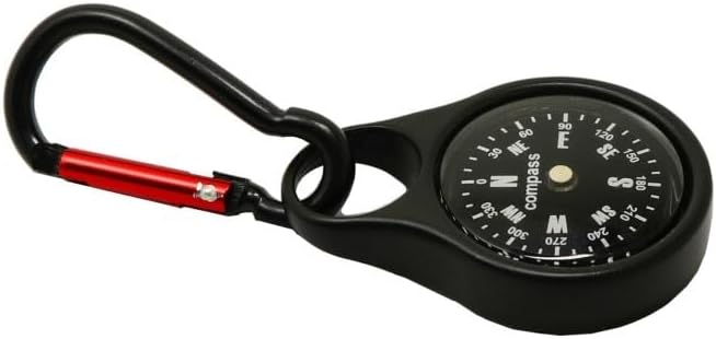 Alloy Hook Compass Keychain Pendant Mountaineering Outdoor image 4