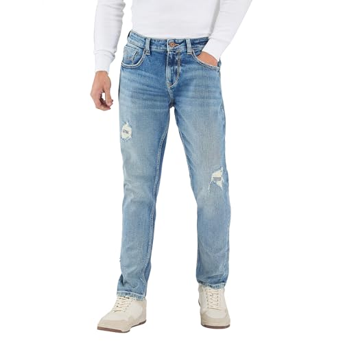 Image of Spykar Men's Ricardo Comfort Fit Mid Rise Casual Jeans