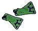 U.S. Divers Childrens Neoprene swim fins Green/Blue Size 9-13 …