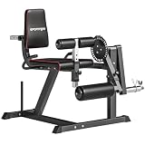 SPORTNOW Macchina Fitness per Leg Extension e Leg Curl Grigio e Nero