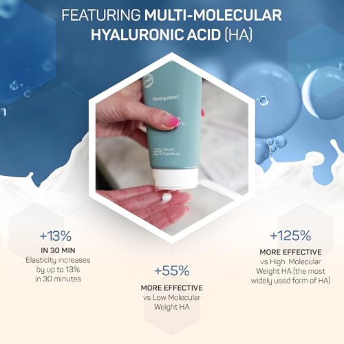 Amélie Monnier Crepe Firming Advanced Cream - European Hi-tech Skin care - Hyaluronic Acid in the 50-3000 kDa Molecular Spectrum - Tightening & Lifting Collagen Repair Treatment - Best for Body, Face and Neck 7.5 oz