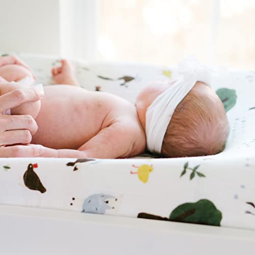 Cotton Muslin Changing Pad Cover 2 Pack - Family Farm #TOP2