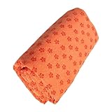 predolo Exercise Towel for Hot Yoga Mat Non Slip Microfiber Ideal for Indoor Workouts, Orange