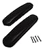 Invacare Desk Length (9-1/8") Wheelchair Arm Pads, Black (Pair), Fits Most Invacare, Medline, Drive, E&J, Guardian, Lumex, Tuffcare, ALCO & Other Desk Arm Manual Wheelchairs