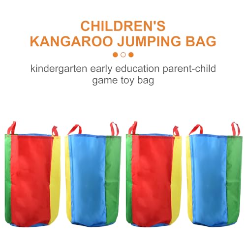 heavenlife 4 Stück Kartoffelsack Renntaschen, Spring Renntaschen für Kinder Erwachsene, Bunte Sprungsäcke für Geburtstagsparty-Hinterhof-Picknick (M)