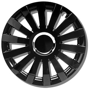 Albrecht Sail Radkappen 17 Zoll schwarz 4er-Set für Stahlfelgen