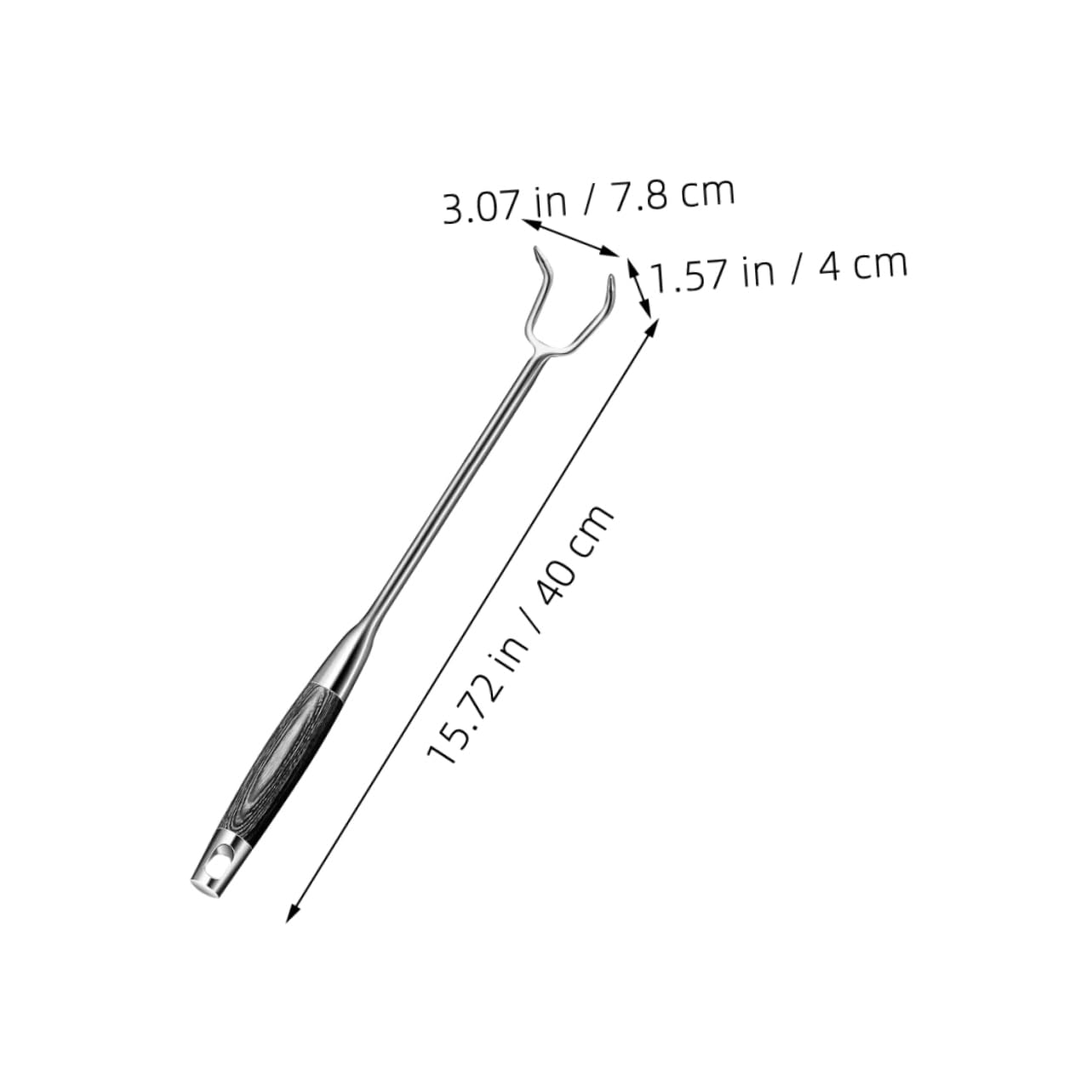FUNOMOCYA Stainless Steel Meat Flipper for Grill BBQ Meat Flipper Hooks BBQ Accessory