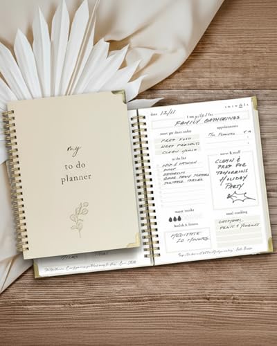 Beautiful To Do List Notebook - Aesthetic Daily Planner to Easily Organize Your Tasks And Boost Productivity - Stylish Undated Planner And School or Office Supplies For Women