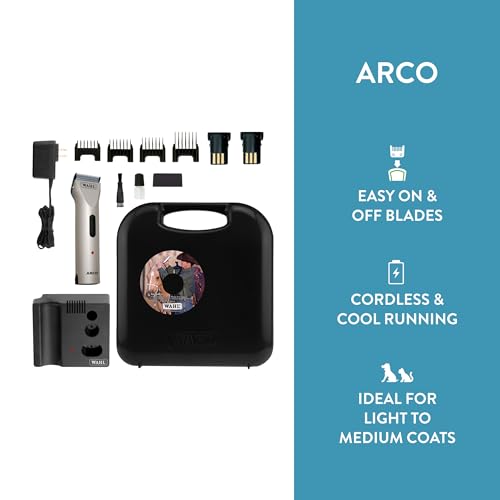 Wahl ARCO SE Professional Cordless Pet Clipper Kit by Wahl Professional Animal, Cromado - Imagen 5