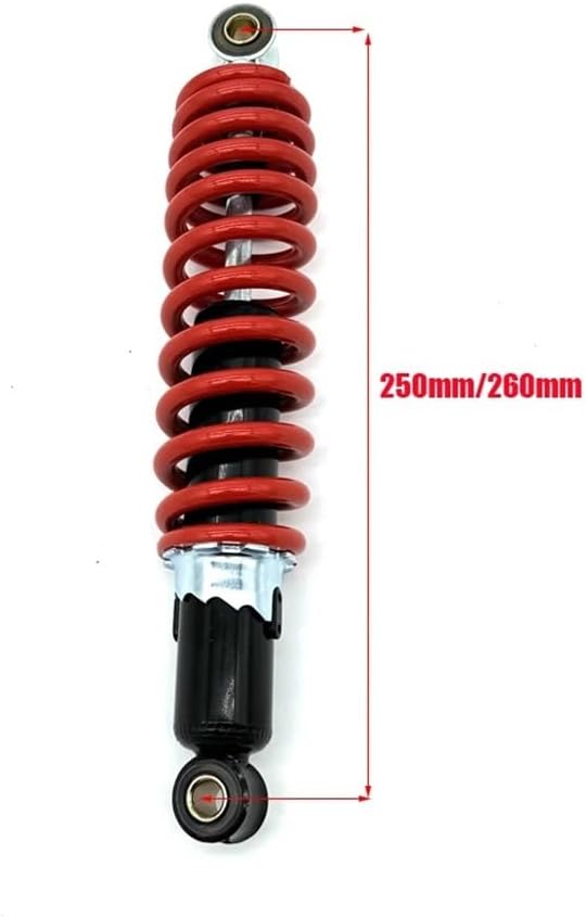 250 260 270 280 305mm 325mm 350mm Motorcycle Front Rear Shock Absorber Compatible 125cc-250cc ATV Go Kart Quad Bike Parts Repair parts(250mm)