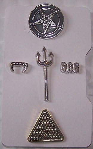 ABRACADABRA Occult Baphomet Magic Symbol Alchemy Wicca Witch Wizard Spell Pin Case