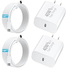 10 FT USB C Cable Phone Charger for iPhone 17 16 15,Extra Long 10Foot USB C to Type C Charger Cable 40W USBC iPhone Charger Fast Charging for iPhone 17 Air/17 16 15 Pro/Plus/Pro Max,iPad Pro