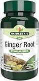 Natures Aid Ginger Root 500mg - Supports Digestion, Sickness, Nausea, Joint and Wellbeing - Botanical Supplement, Provides Gingerols and Shogaols - Vegan, Non-GMO, Gluten-Free - 90 Tablets
