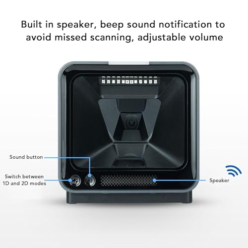 1D 2D Desktop Barcode Scanner Leitor de Interface USB Conector USB Omnidirecional 2 Dimensional para