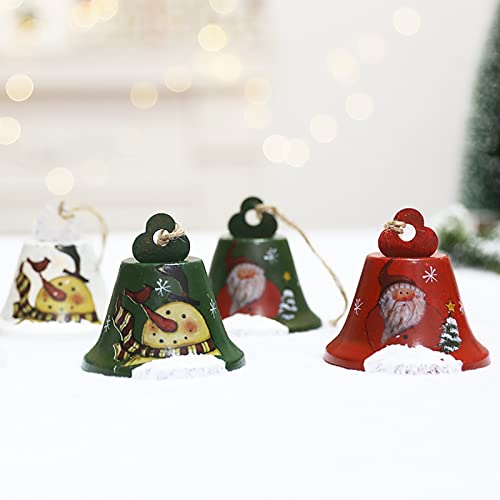 Laputa Christmas Ornaments,Christmas Bell Pendant Snowman Santa Claus Pattern Bell Pendant Xmas Tree Hanging Pendant For Wedding Festival Christmas Tree Red Snowman Snowman #TOP5