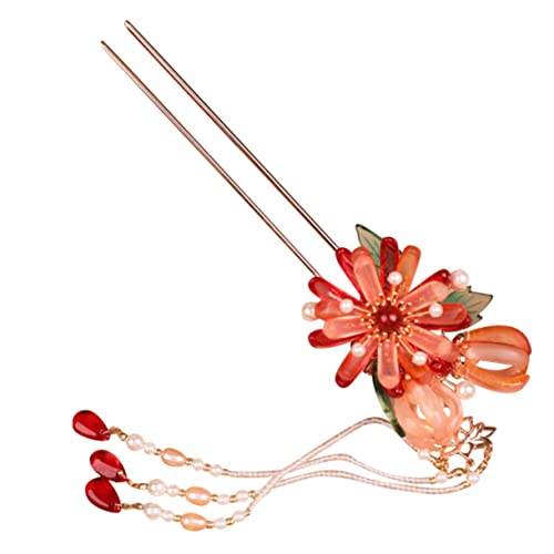 Fourchette cheveux femme mariage perle accessoire coiffure chignon