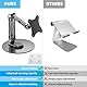 Wearson VESA Mount 75mm Folding Small Monitor Stand for 15.6 16 17.3 18 18.5 18.5 Portable Monitor Stand Lying Flat VESA 75x75mm Black