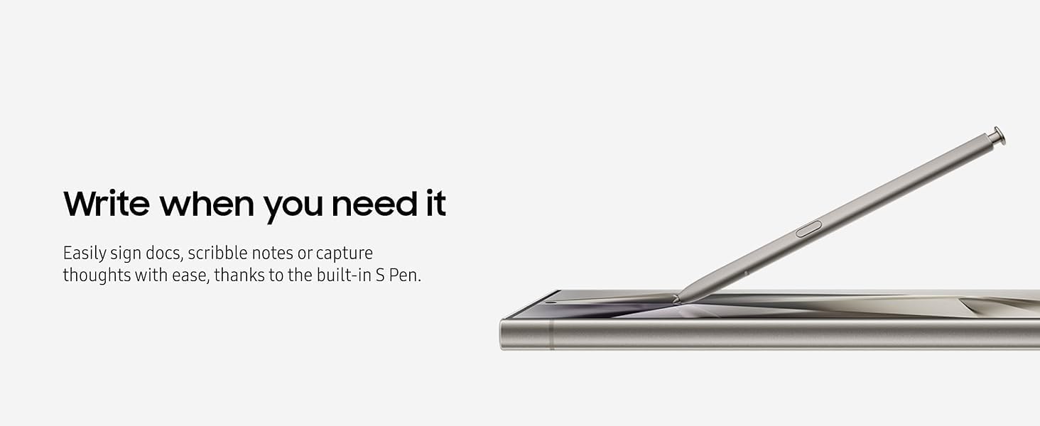Galaxy S24 Ultra S Pen Replacement for Galaxy S24 Ultra 5G Touch Stylus Pen [Without-Bluetooth] S24 Ultra Pen (Gray) thumbnail
