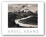 The Tetons and the Snake River (embossed) by Ansel Adams 17"x21.25" Art Print Poster