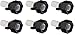 SHURFLO (244-2926 1/2" x 14 NPT x 1/2" Barb Straight Wingnut Swivel Adapter (6)