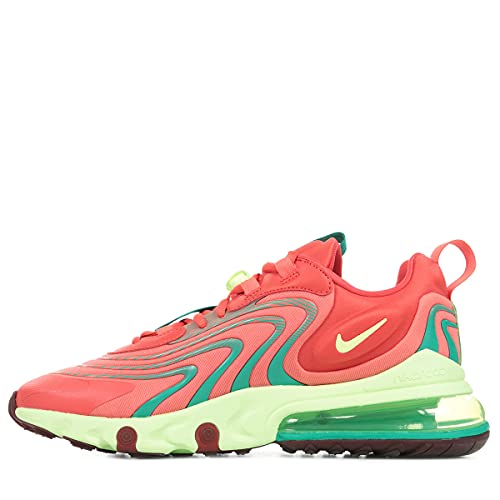 Nike Air Max 270 React ENG Herren Laufschuhe CJ0579 Sneaker-Schuhe (UK 7 US 8 EU 41, Track Red Barely Volt 600)