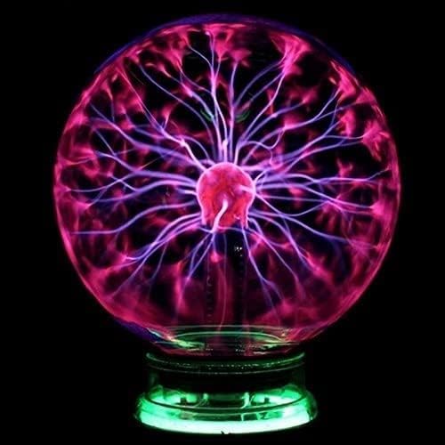 Novelty Glass Magic Plasma Static Electricity Ball Light Table Lights Sphere Nightlight Kids Gift for New Year Magic Plasma Lightning Night Lamp