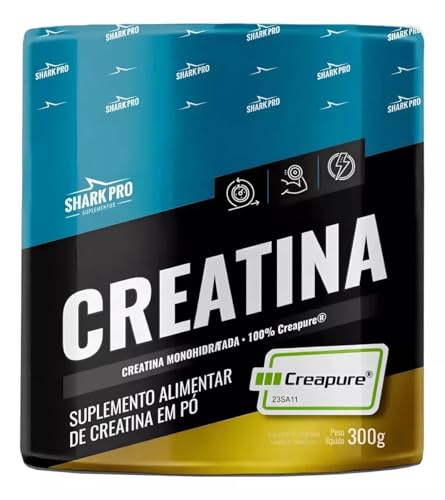 Creatina Creapure 100% Pura Monohidratada Pote 300g Shark Pro - Sem Sabor