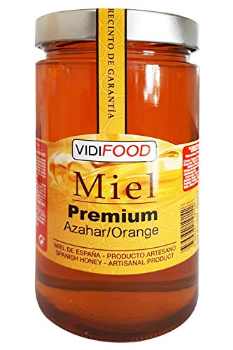 Miel de Azahar Premium - 1kg - Producida en España - Alta Calidad, tr