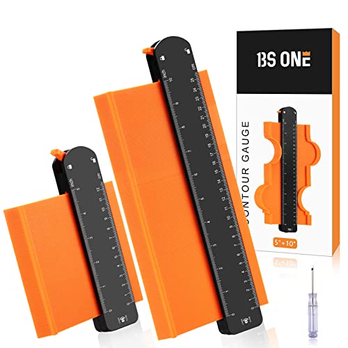 Contour Gauge, 10" And 5" Contour Duplicator With Lock, Gifts For Dad, Outline Measuring Profile Gauges For Trim, Molding, Precise Irregular Shape Duplicator For Woodworking, Diy And Art Project #TOP23