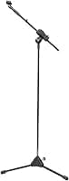 Pedestal de Microfone com Cachimbo Para Microfone com Fio ou sem Fio (PARA MIC COM FIO)