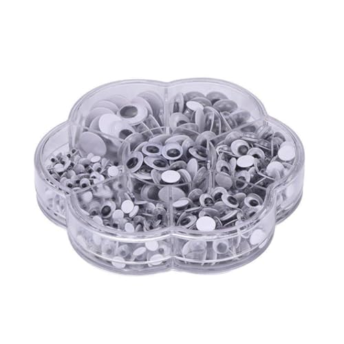 PLAFOPE Self-Adhesive Eyes Sticker 700 Pack Round Eye Stickers for Crafts Decorative Accessory