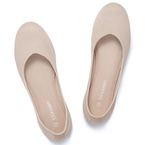 Image of Tanamo Ballet Flats for Women, Soft Knit, Work Travel Everyday Shoes