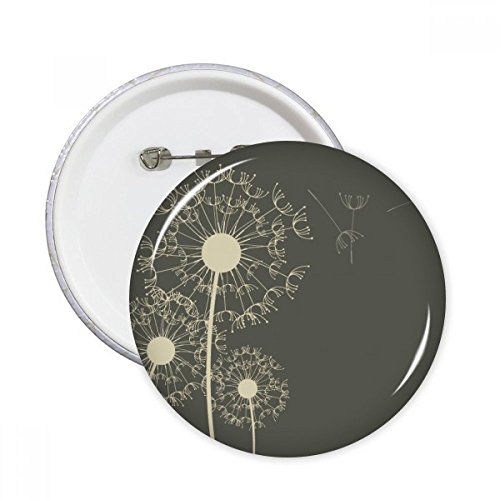 Pins badge rond pissenlit multicolore décoration cadeau