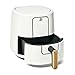 Beautiful 3 Qt Air Fryer - TurboCrisp Technology, White Icing - 4 Presets, Space-Saving Design, 75% Less Fat, Adjustable Temp, Dishwasher Safe. (White Icing)