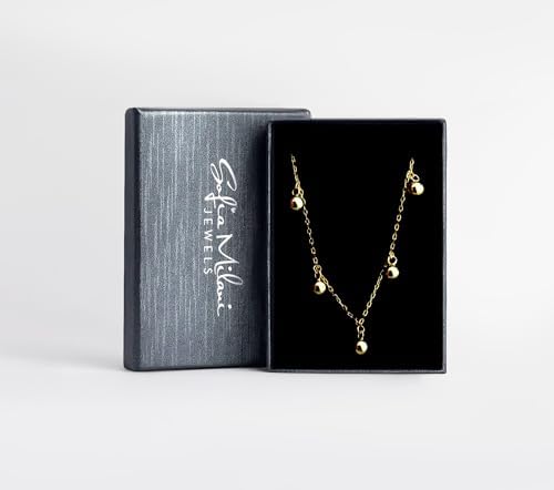 Collier Femme Argent 925 - Pendentif Cercle Boule - Longueur Réglable 42-45cm - Sofia Milani