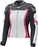 Held Street 3.0 Damen Motorrad Lederjacke (White/Pink,36)