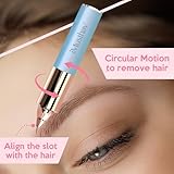 iMusthav Eyebrow Hair Remover Trimmer for Women – Painless Flawless Facial Hair Removal Electric Razor & Epilator for Eyebrow, Nose, Ear – 18K Gold-Plated, Hypoallergenic Portable, Precise, LED Light - Image 6