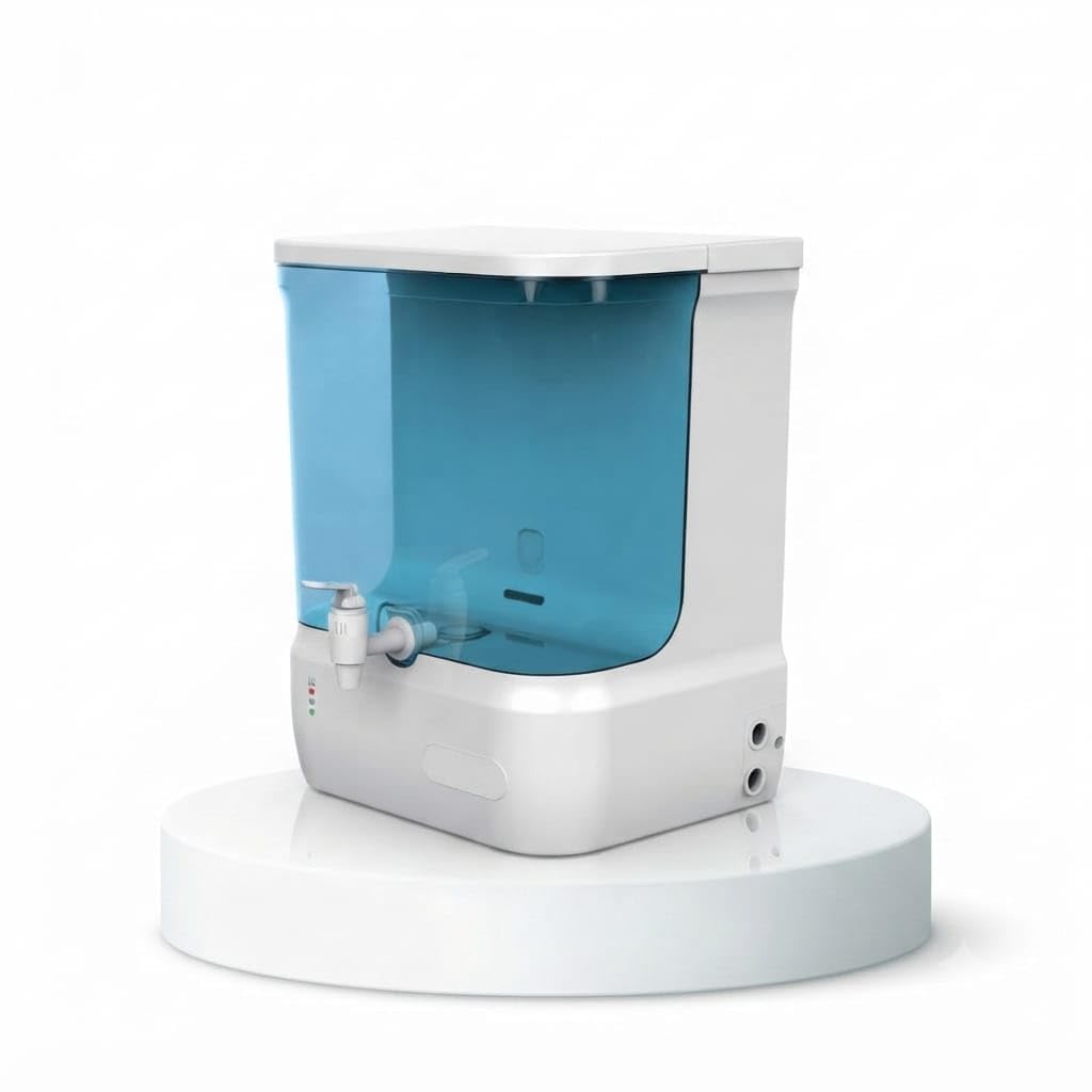 aqua mars ro water purifier with advanced technology | led indicator lights, countertop design, transparent tank, multiple filtration, home use