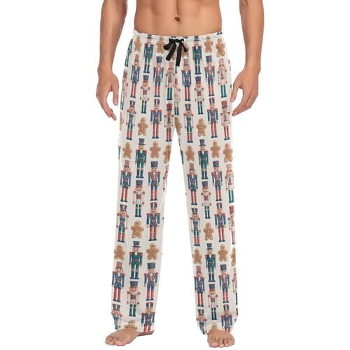 Laprad Men's Pajama Pants Lounge Comfy Pjs Bottoms Christmas Nutcracker Soft Sleep Pant with Pockets2