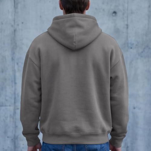 Full Zip Hoodies for Men Big And Tall Oversized Hooded Fleece Sweatshirt — view 3