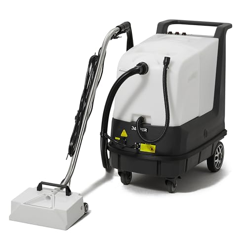 Dapper Commercial Box Carpet Extractor with 13" Motorized Brush Head, Hot Water Extraction, Strong Suction and 14.5/10.5 Gal Tanks — Ideal for Hotels, Offices, & Commercial Cleaning