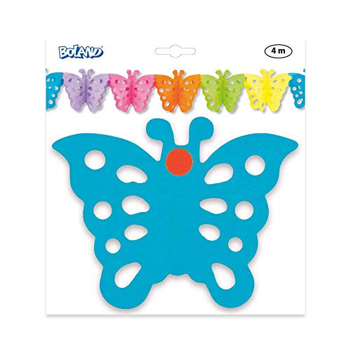 Boland 30615 – Banderole Guirlande Papillon, multicolore