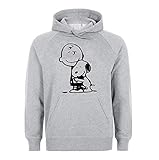 80% Baumwolle, 20% Polyester Best Friends Snoopy Charlie Brown Unisex Sweatshirt Hoodie Pullover Medium