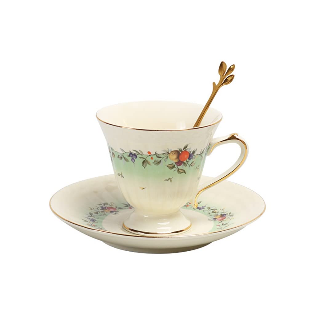 Tasses à café Vintage service à thé anglais en céramique avec assiette et pot de table