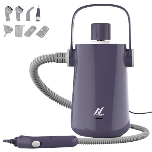 Image of NexLev Steam Cleaner For Home | For Complete Home Kitchen Bathroom Car Sofa & Office | Steam Cleaner With 9 Accessories | 300 ML | Window Pane, Sink, Chimney Grease, Water Stain Cleaner | 1000W